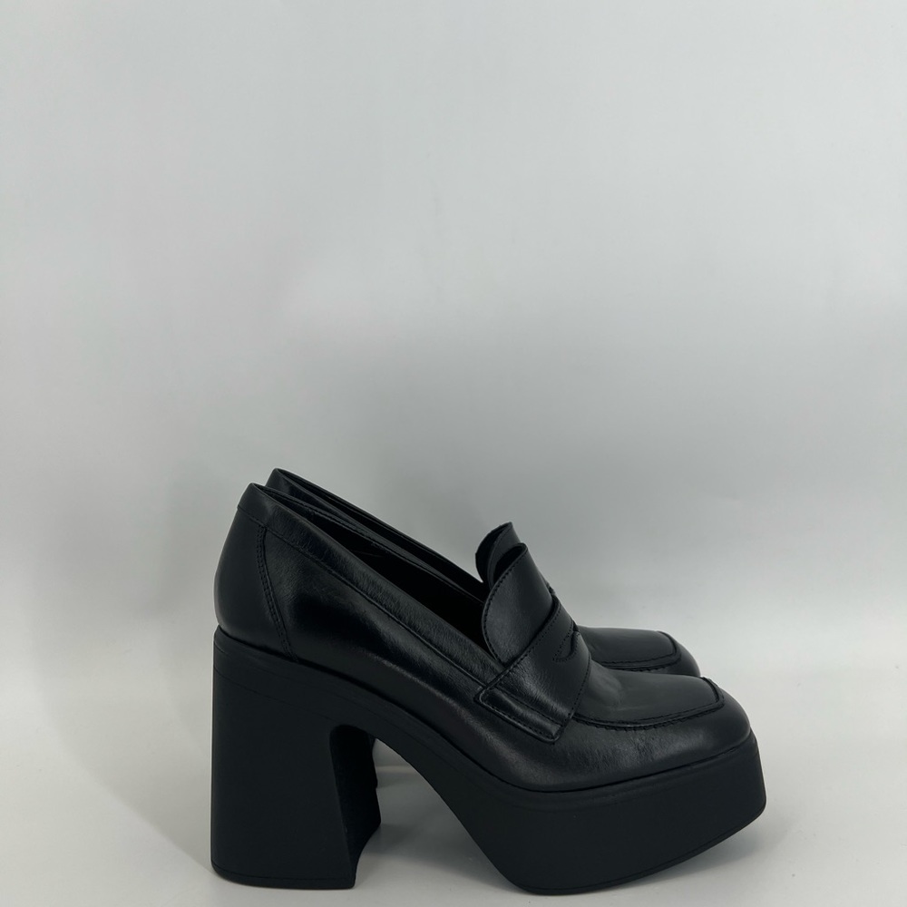 Free People Black Platform Loafers